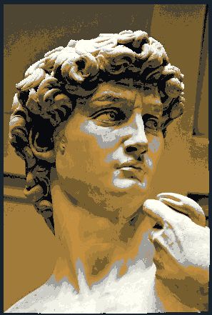 David sculpture HueForge