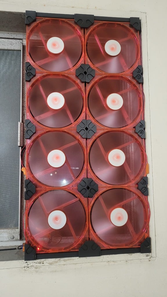 Screwless Fan Joiner/Holder/Connector Compatible with 120mm and 140mm fans