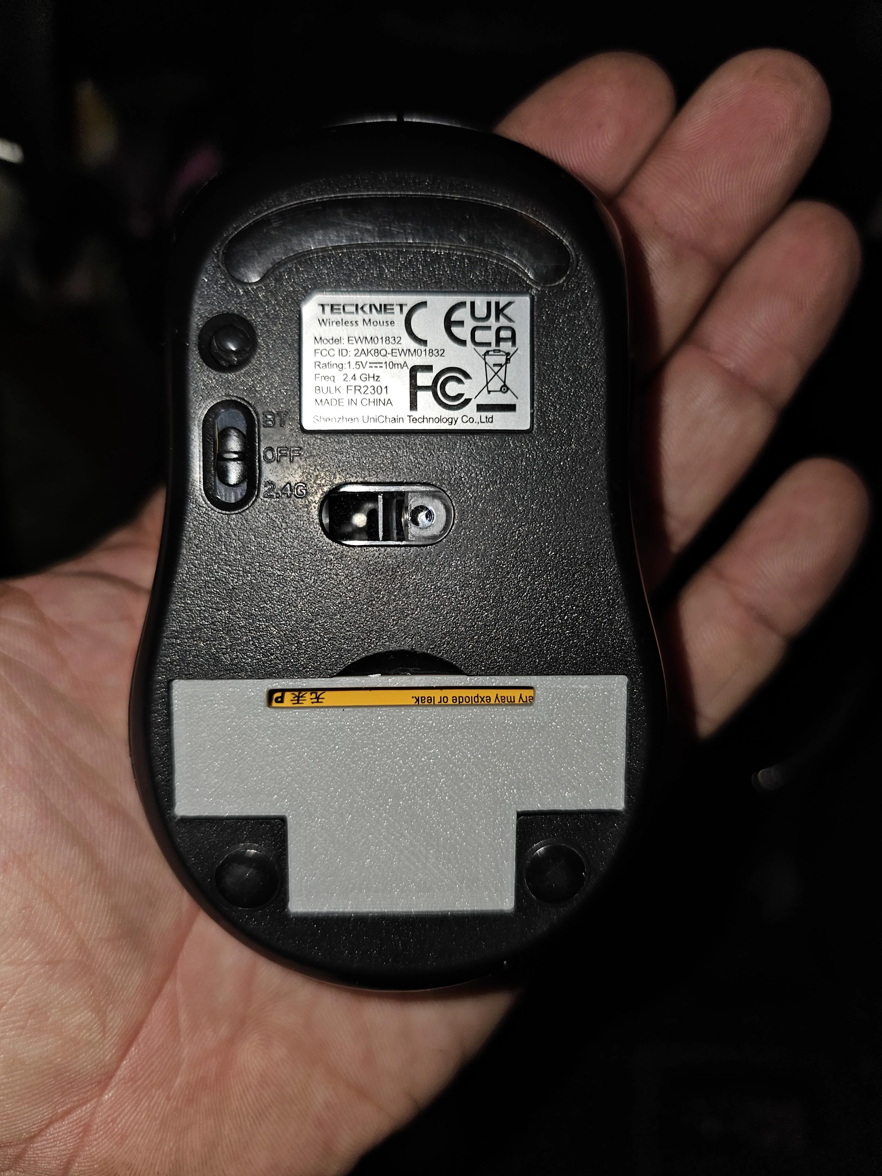 Tecknet EWM01832 Battery Cover