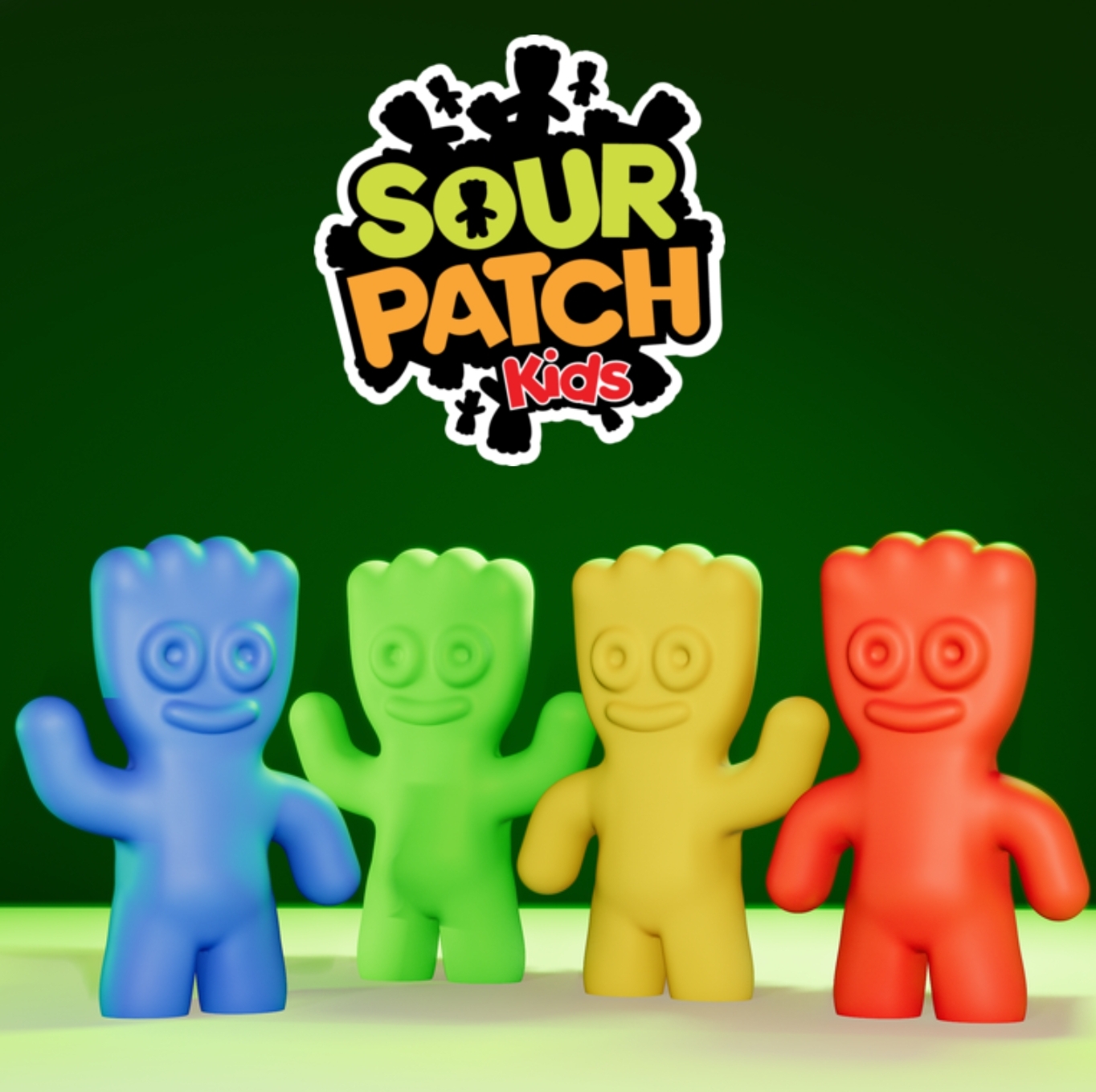 Sourpatch kidss 3D model thumbnail