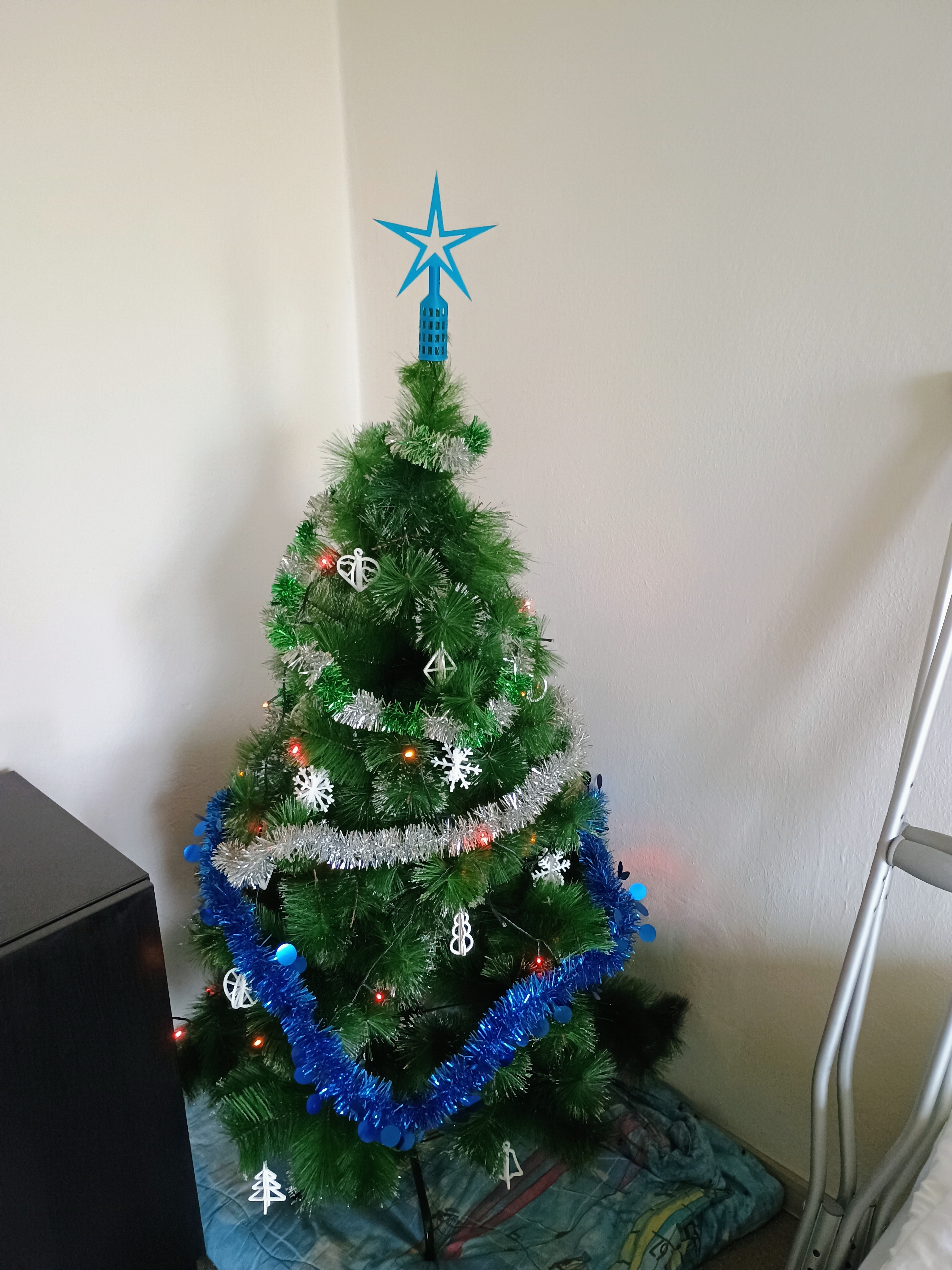 Christmas Star for tree christmas tree easy print lightweight ornament decoration — miniatura 3