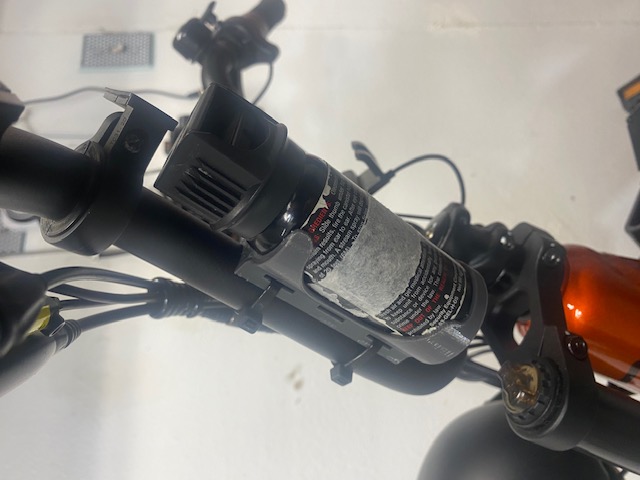 2oz Pepper Spray Bike and flat mount, zip tie