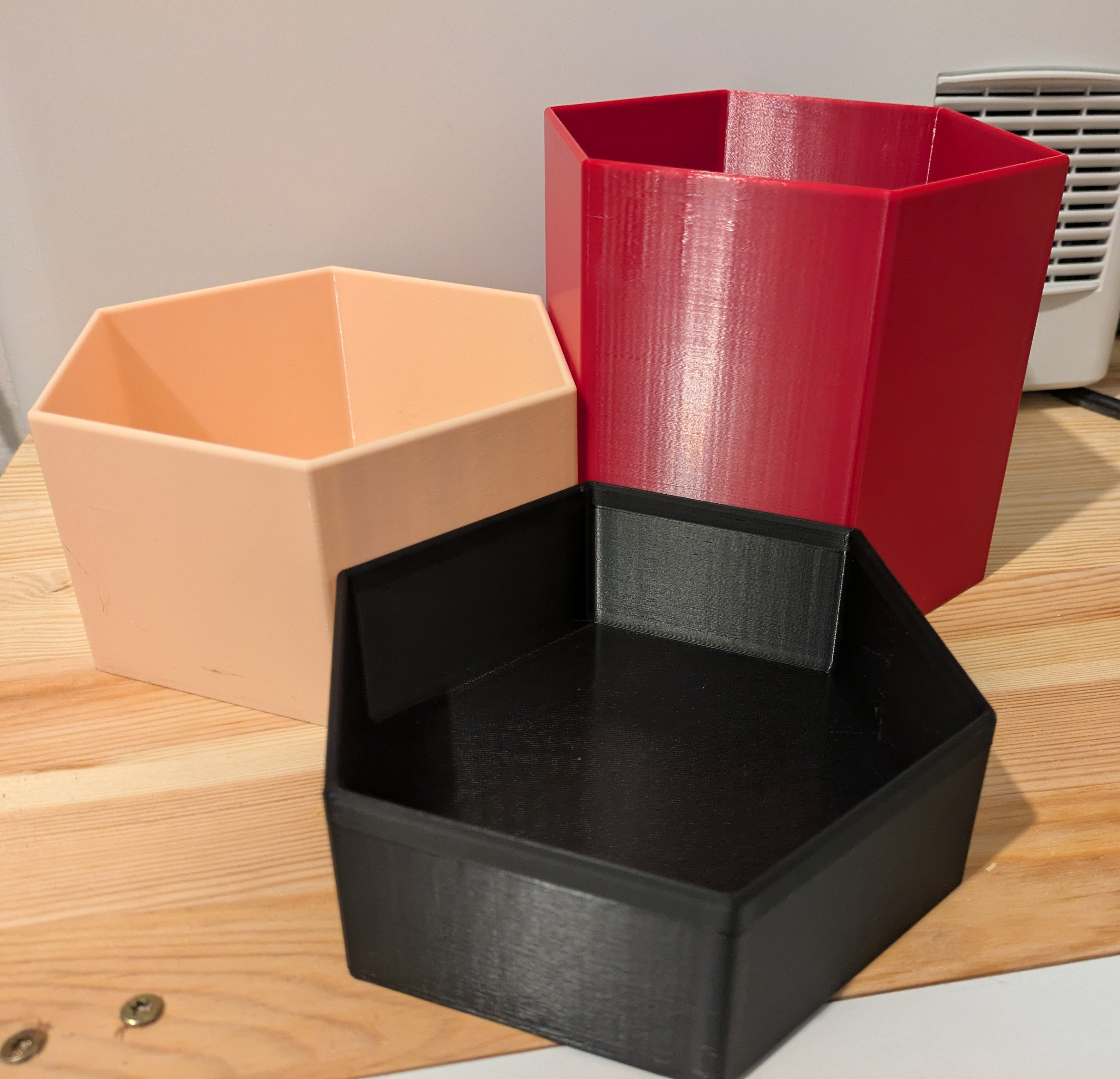 Miniatura 2 do modelo 3D Hexagon container