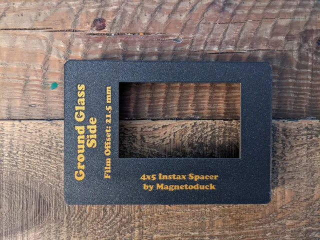 Lomograflok Instax Back Modified Focusing Screen Spacer for Speed Graphic