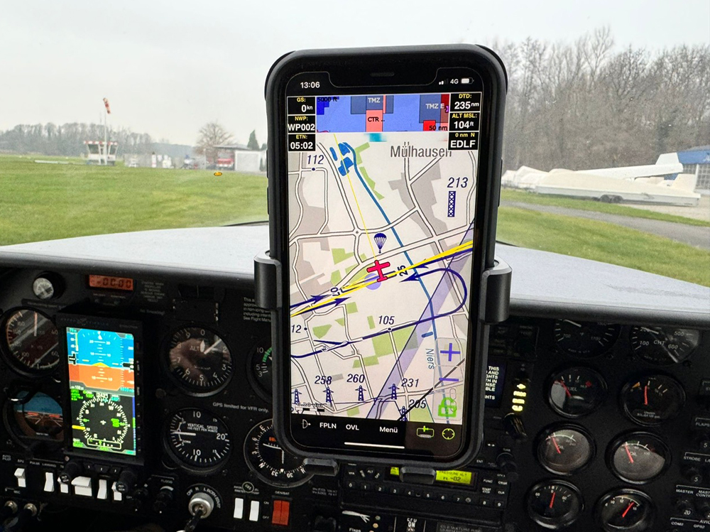 Mount for gravity phone holder for plane dashboards/sunblockers