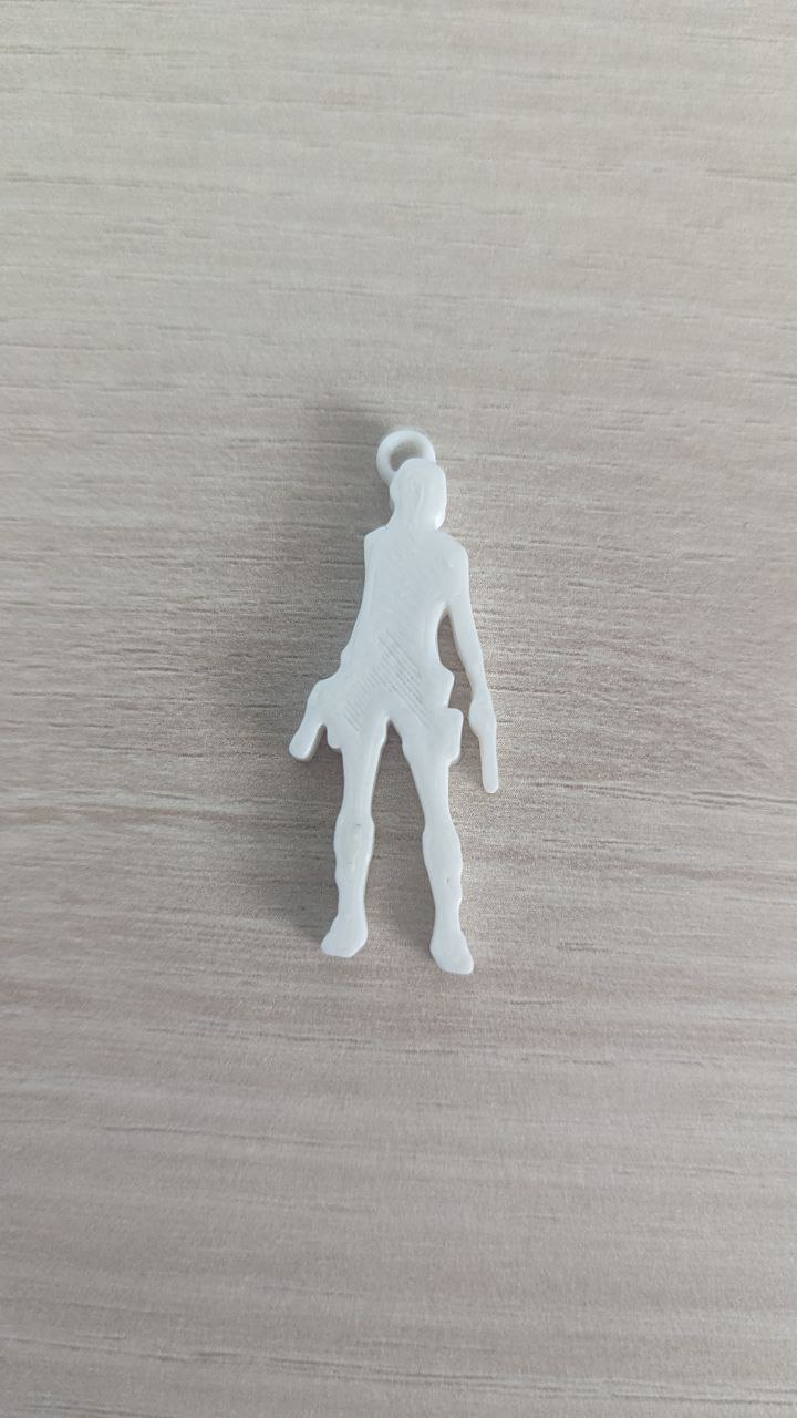 Llavero Lara Croft silueta