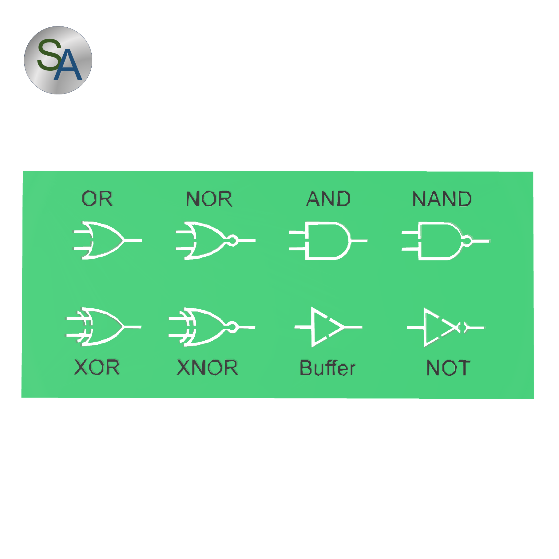 Logic Gates Stencil By Sebastián Alejandro Download Free Stl Model