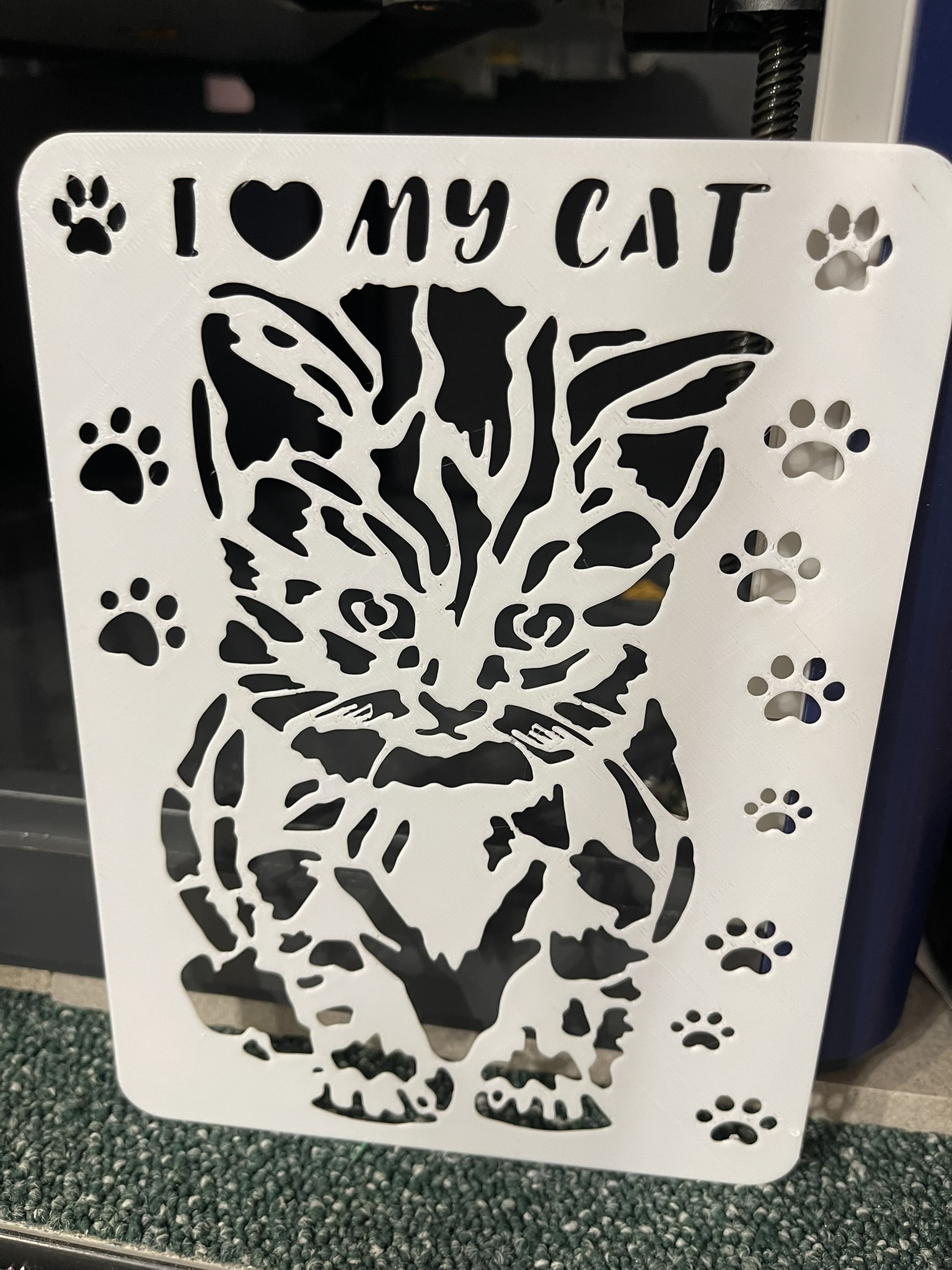 I love my Cat Template Stencil for drawing and painting