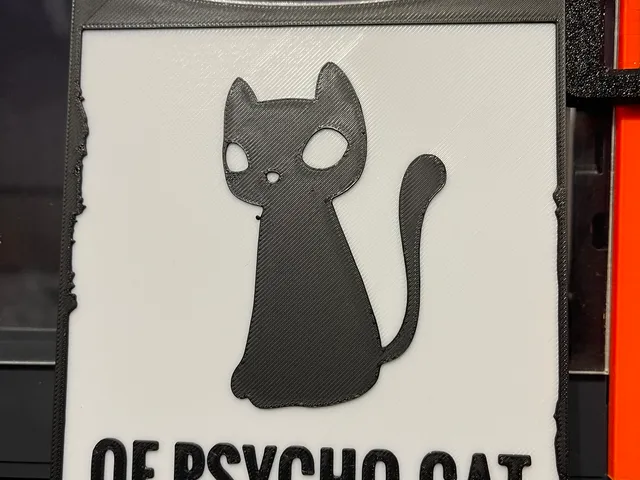 Beware of Psycho Cat funny warning Sign