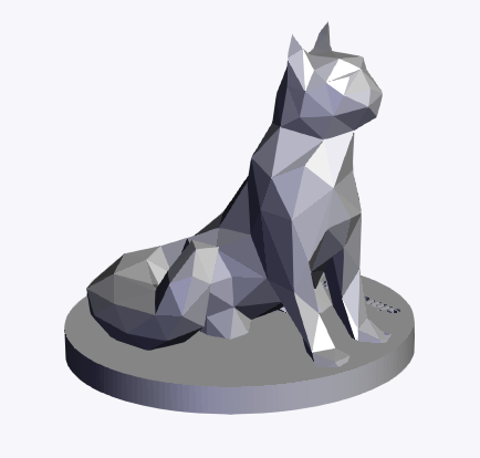 Low Poly Cat Sitting by Simon Pratt | Download free STL model ...