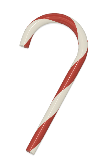 Candy Cane (Duel color Print)