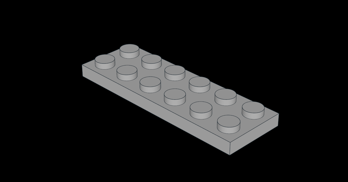 Lego plate 2x6 (3795) by franmundo sg | Download free STL model ...