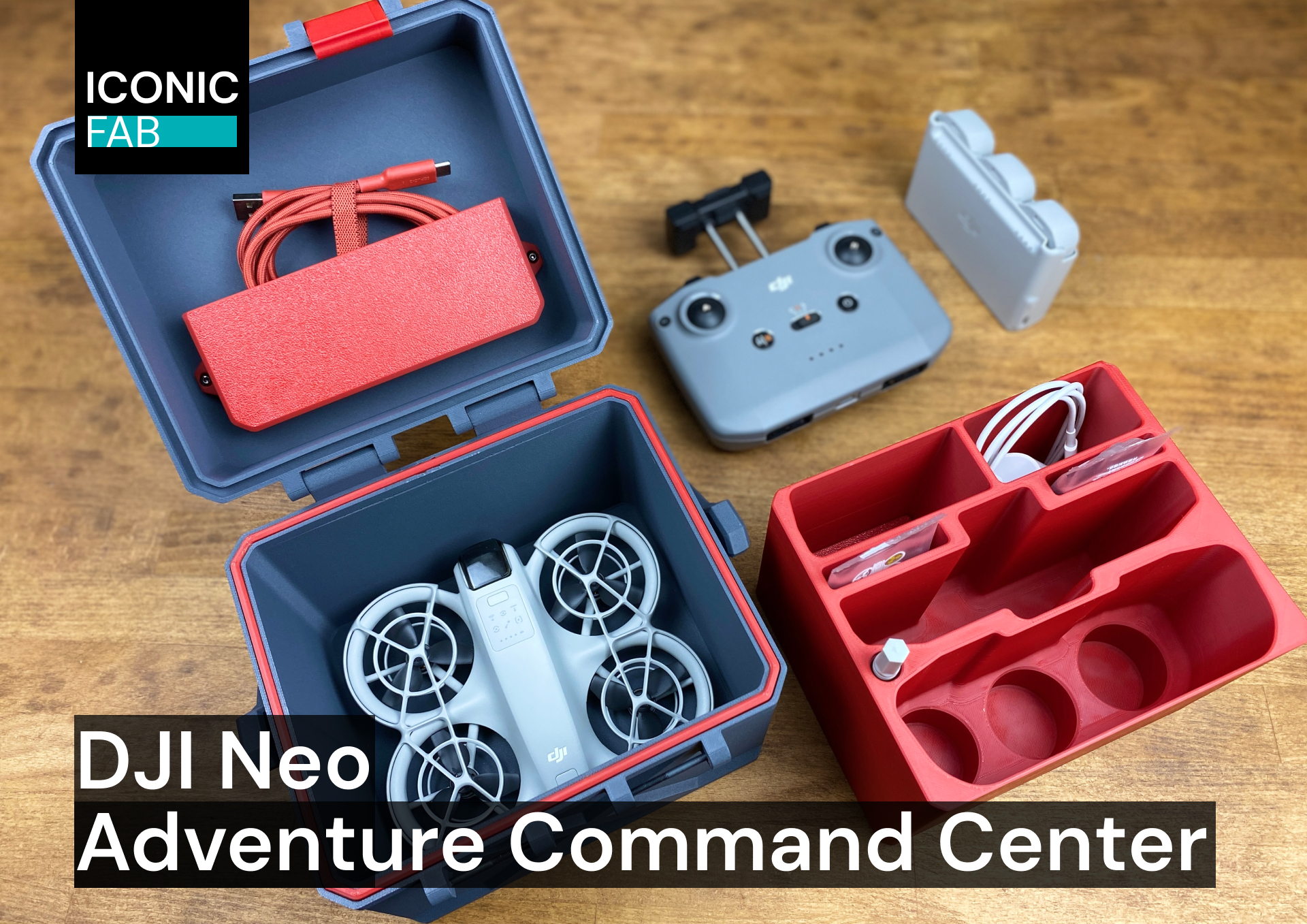 DJI Neo Adventure Command Center — transport box, storage crate