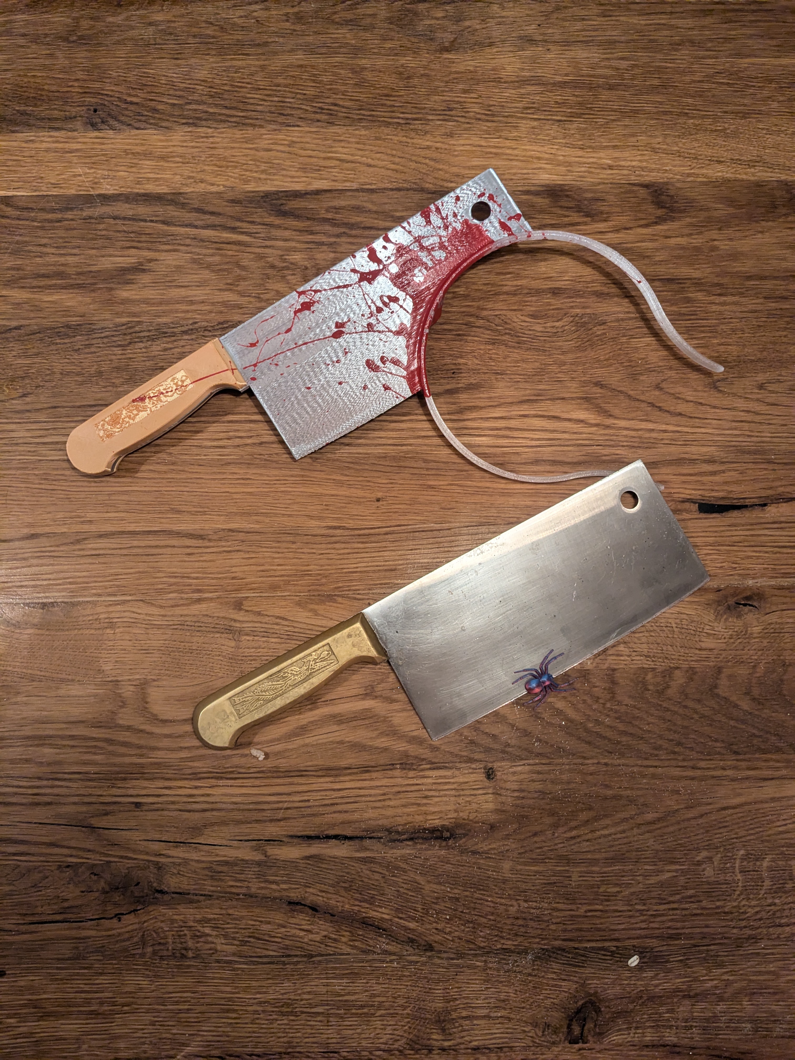 Halloween meat cleaver hairband