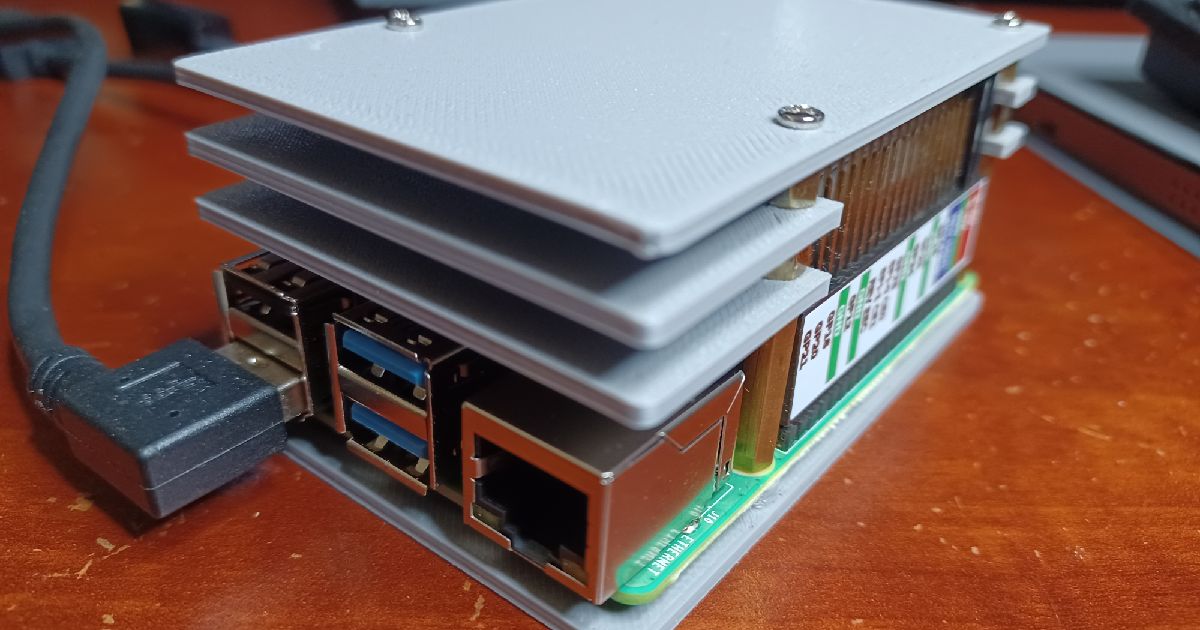 Raspberry Pi Minimalist Stacking Case por Jim | Descargar modelo STL ...