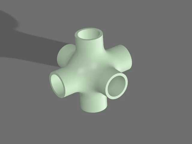 YARQM: Six way pipe fitting