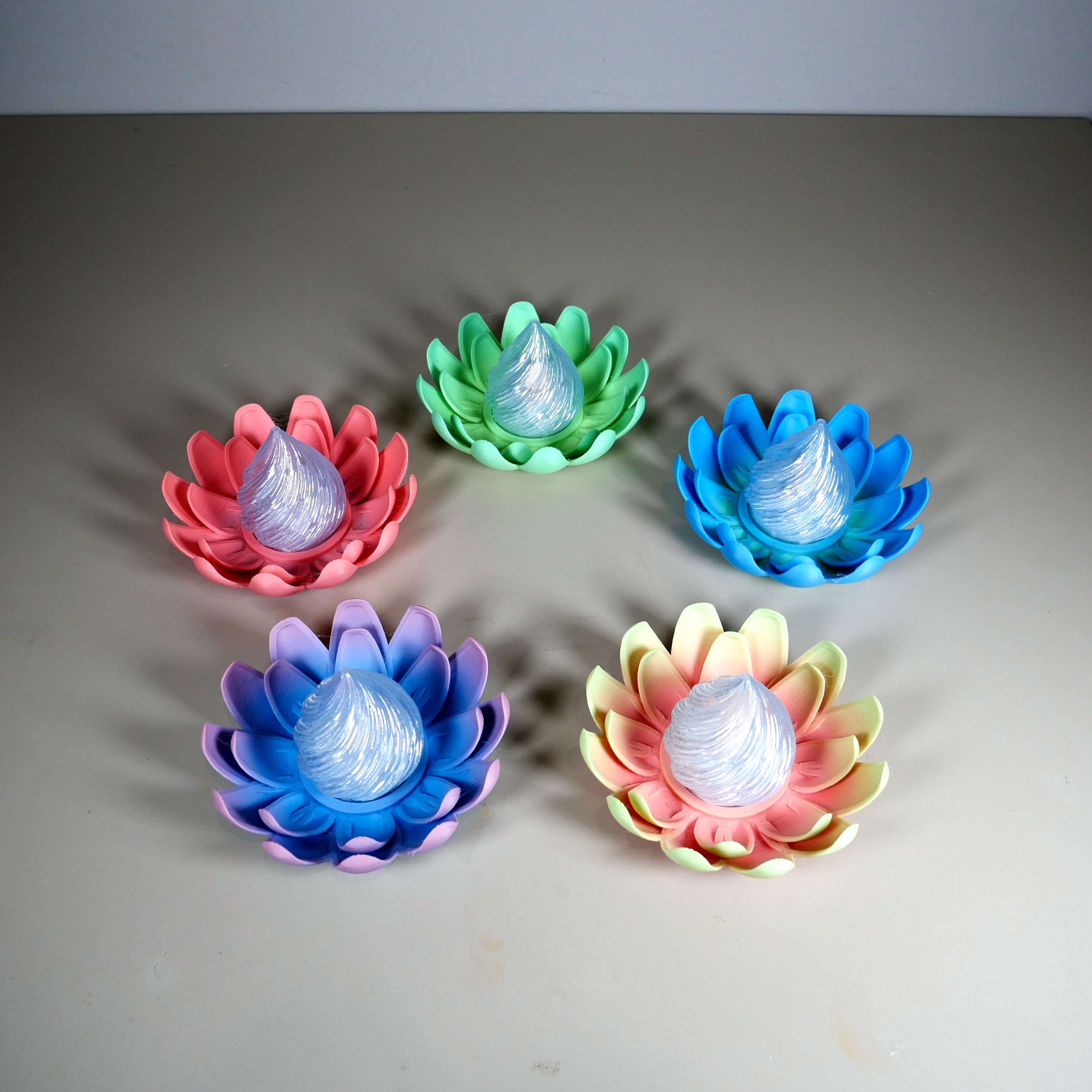 Diwali Flower Flame Tealight