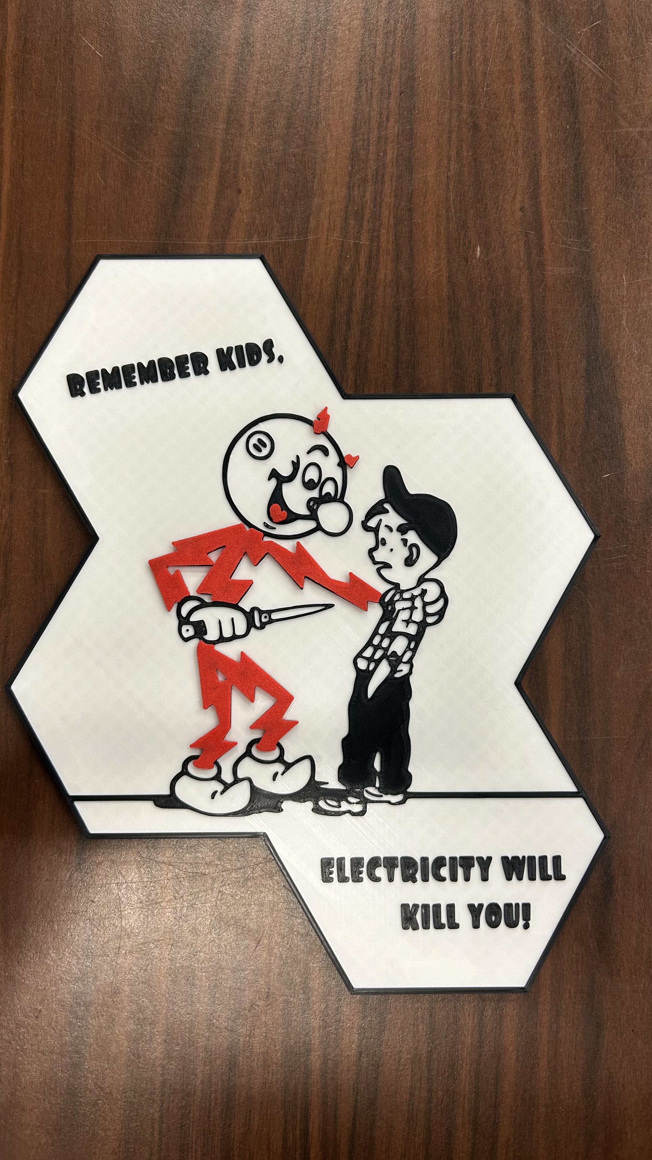 Electricity will kill you Hextile