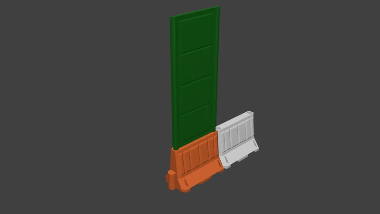 1/18 scale interlocking traffic barrier by Tanner3D | Download free STL ...