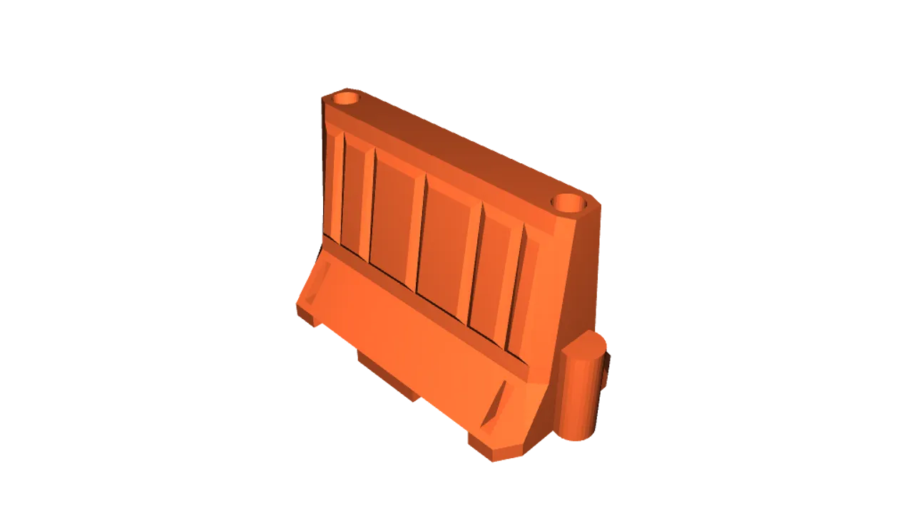 1/18 scale interlocking traffic barrier by Tanner3D | Download free STL ...