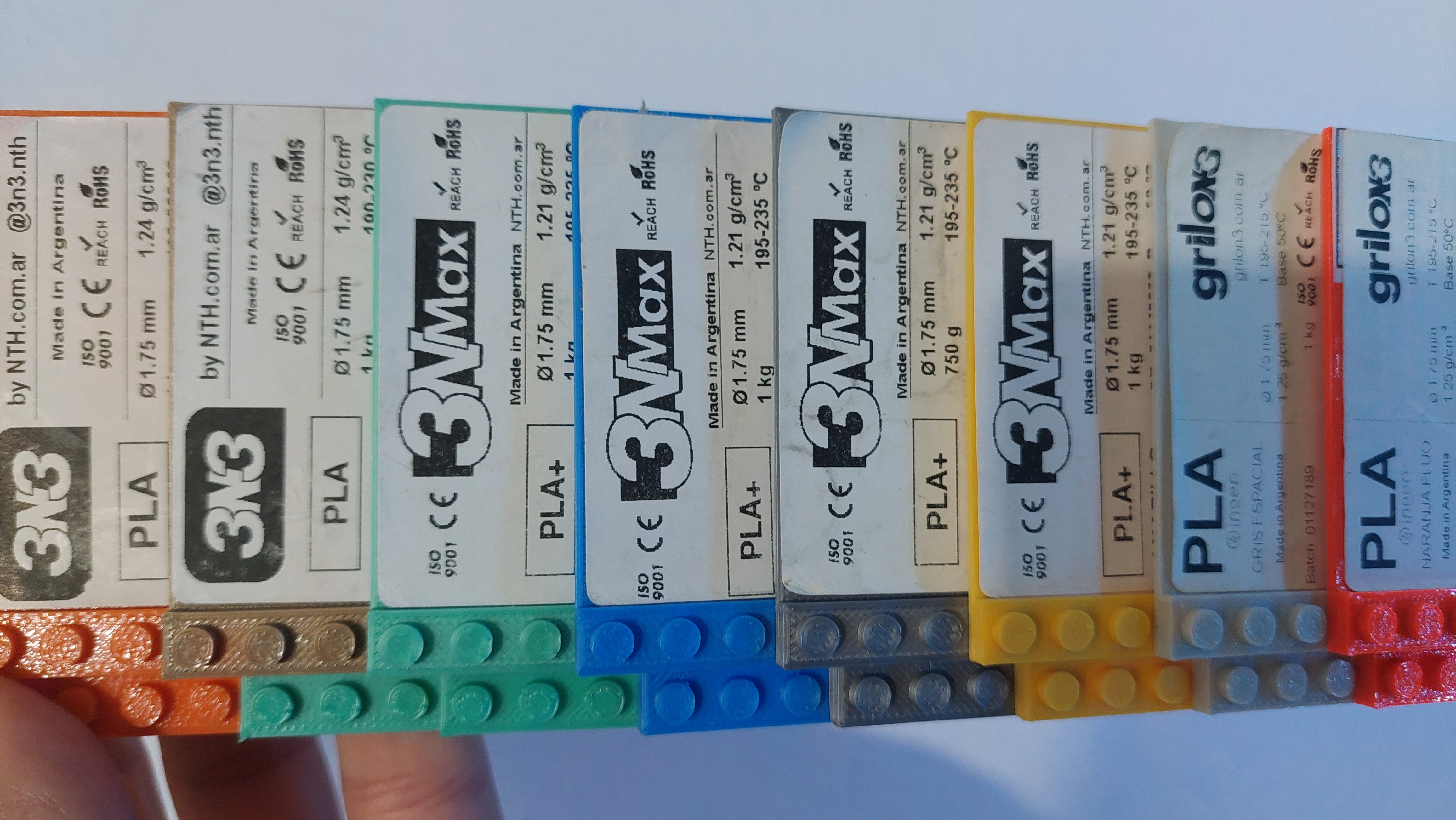 LEGO part for filament sample