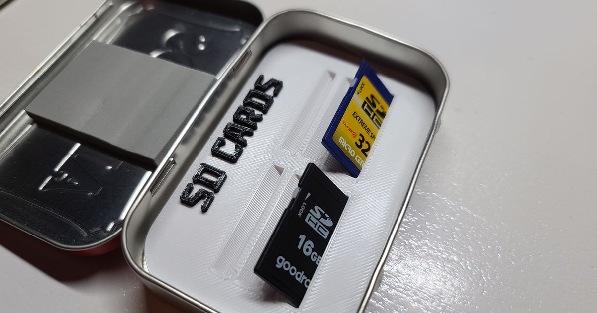 SD Card Altoids Tin Case