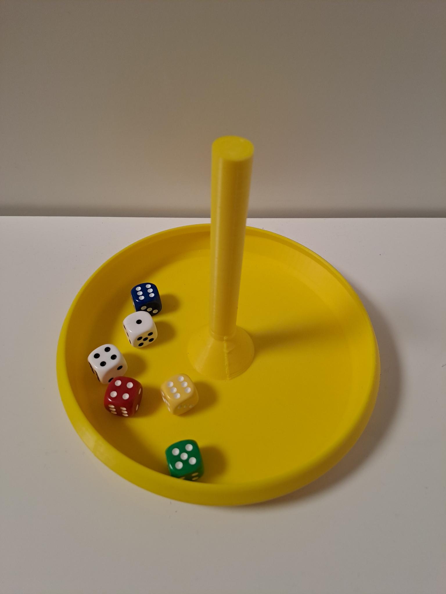 Dice Tower w/ bigger bowl by Lunantic Download free STL model
