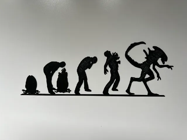 Alien Evolution Wall Art #1