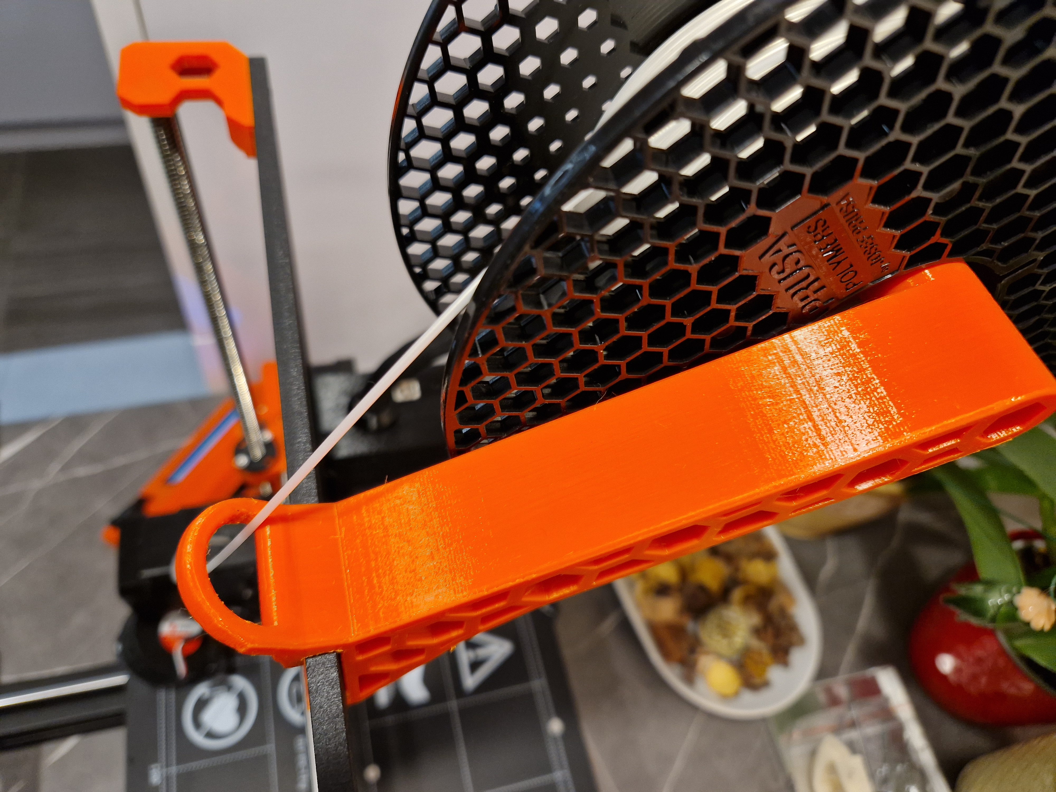 Low Profile Spool Holder with Filament Guide