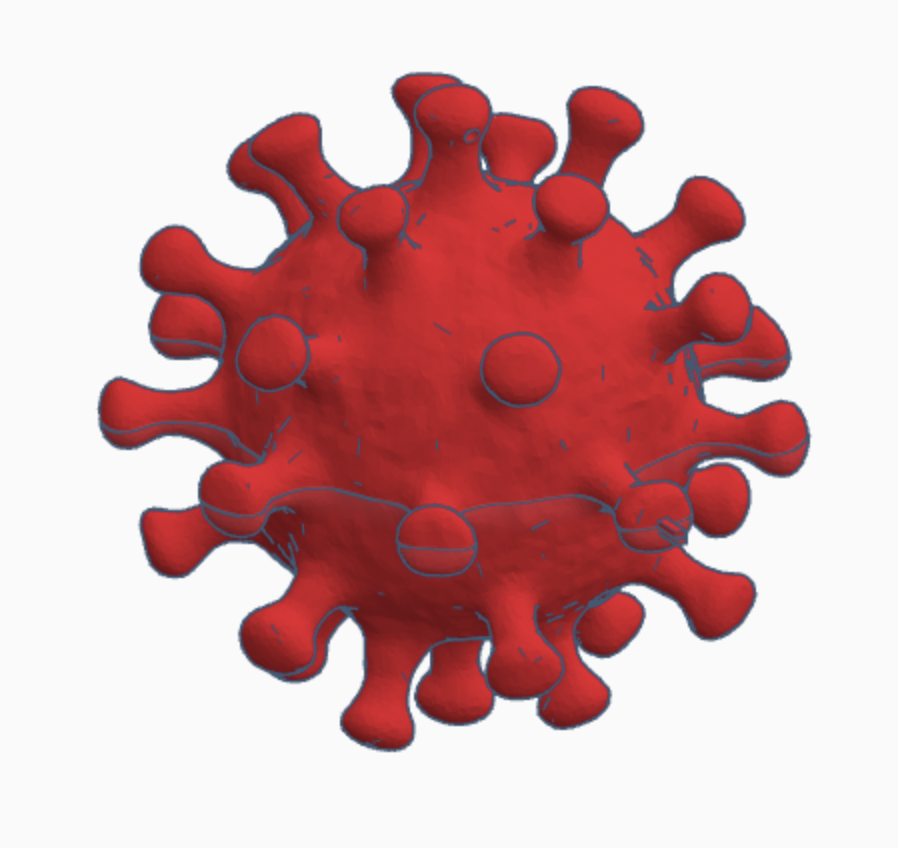 Coronavirus christmas bauble