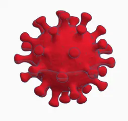 Coronavirus christmas bauble