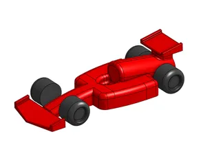 F1 Car Cake Topper Mould Pattern