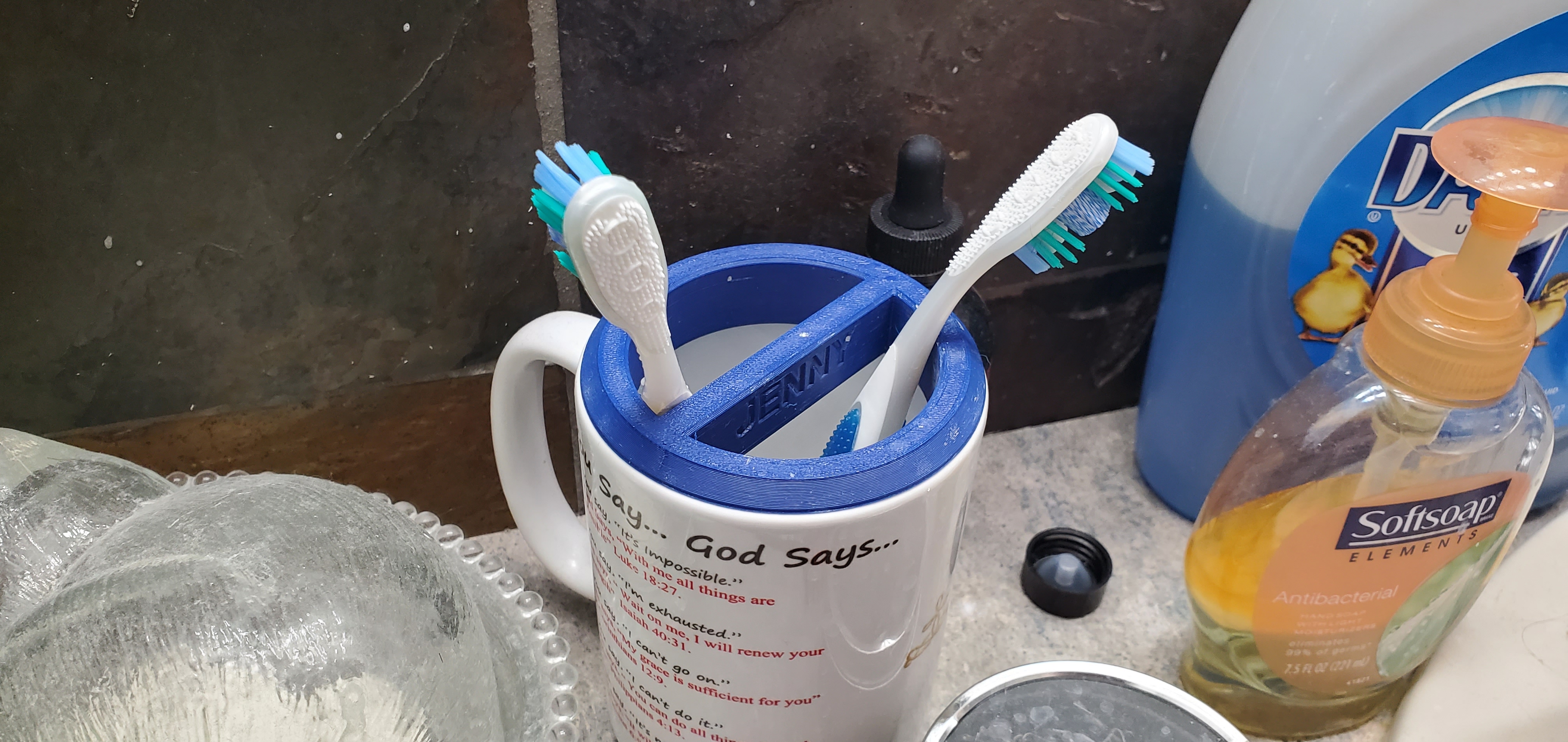 Tooth Brush Mug Topper