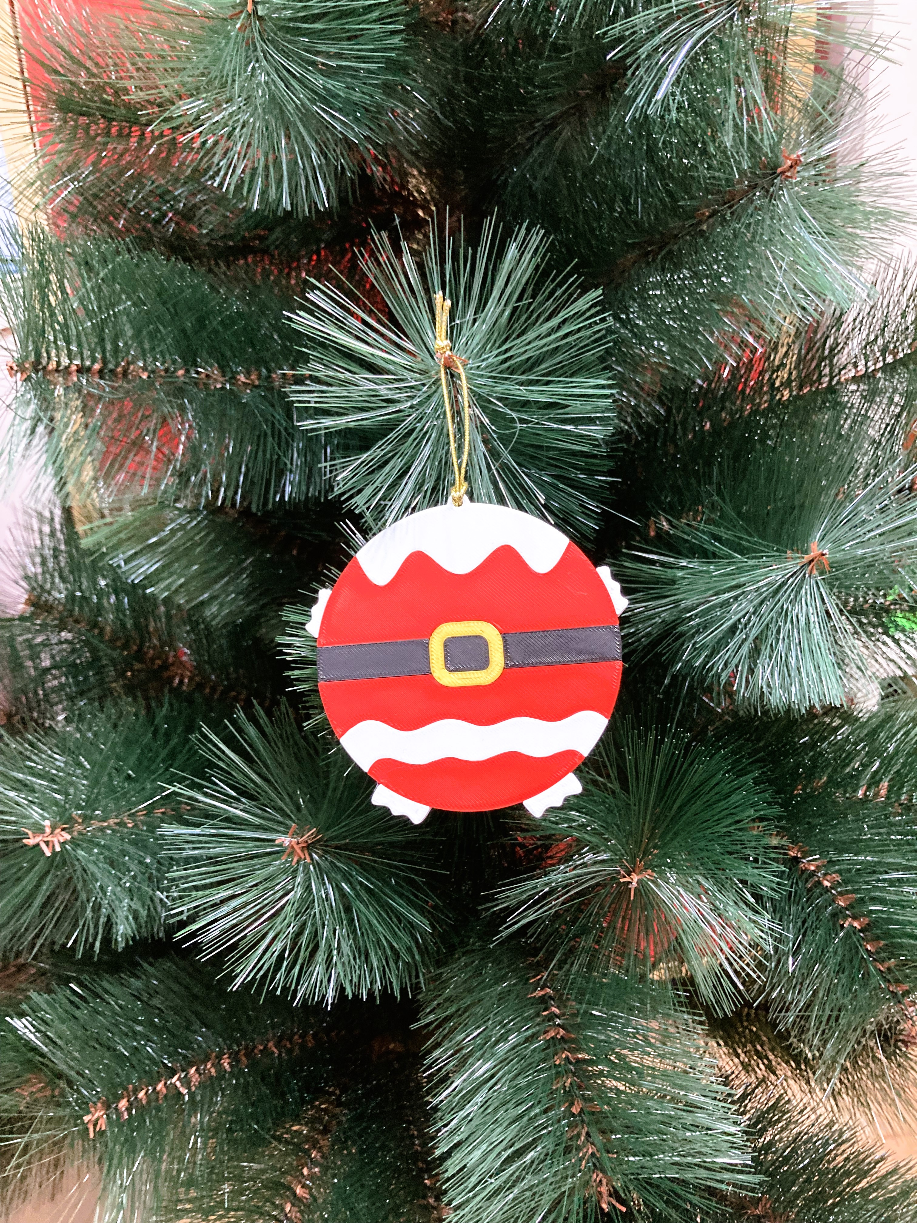 Santa claus christmas tree ornament