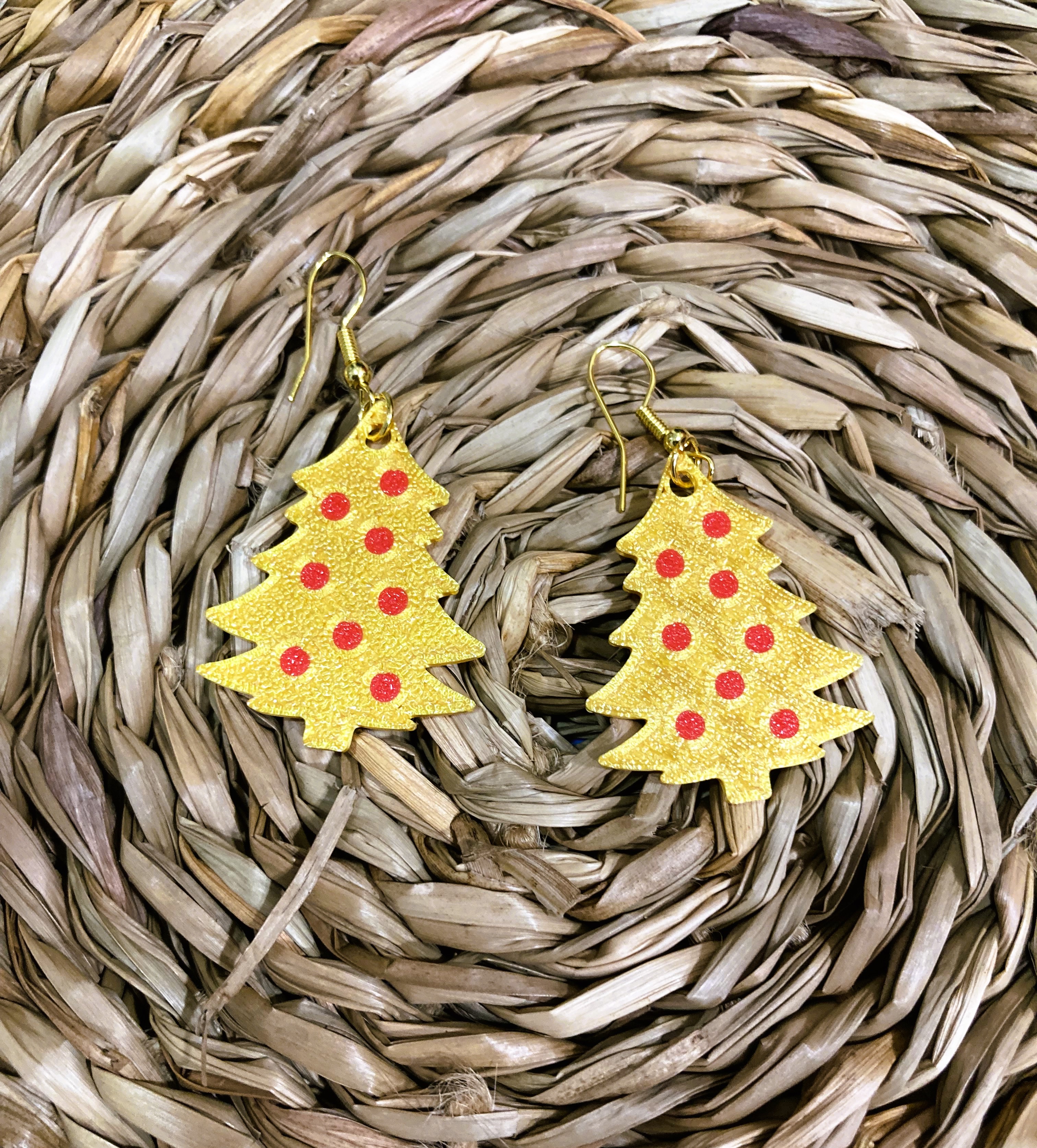 Christmas tree earrings / Christmas tree earrings