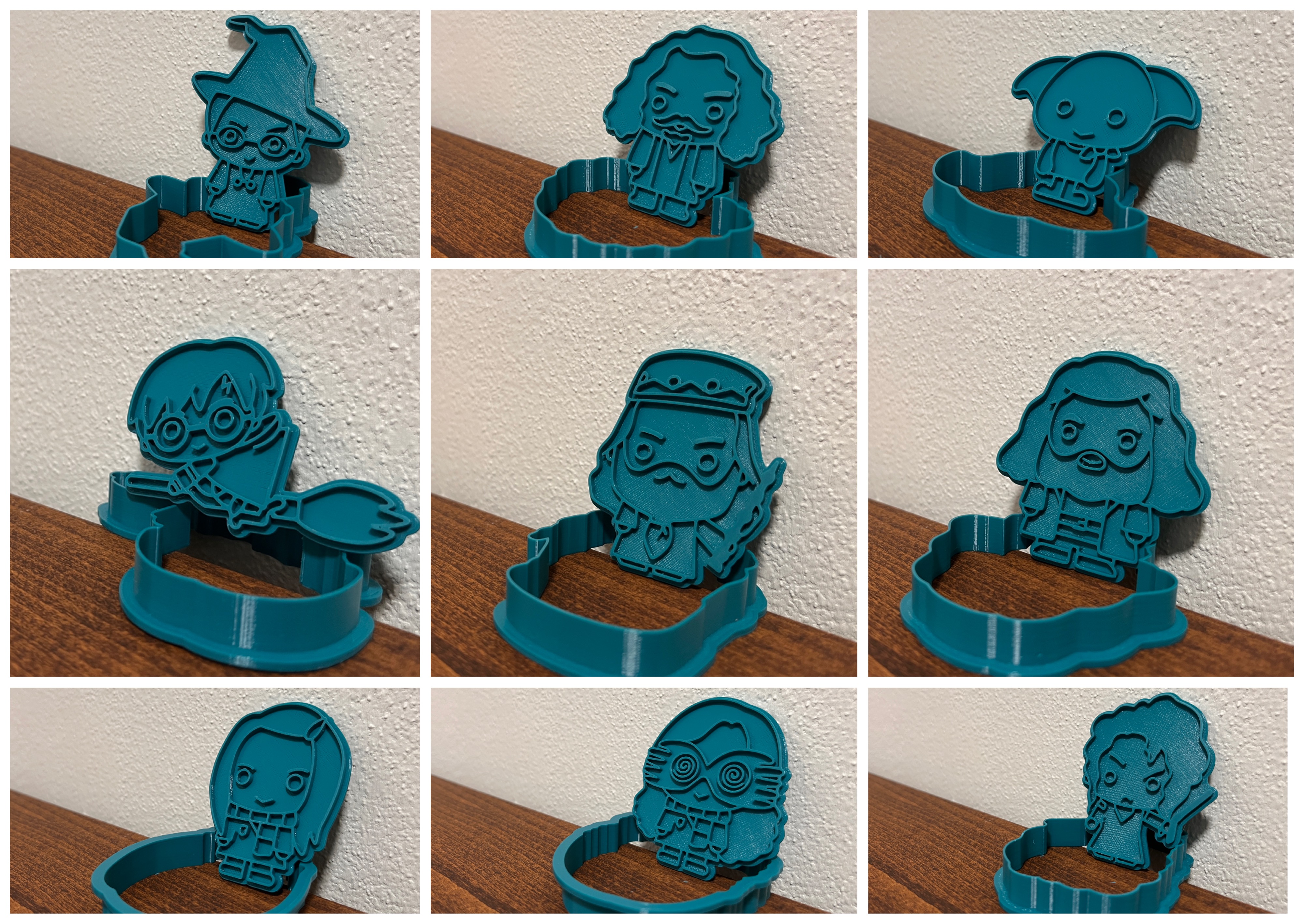 "Harry Potter" Cookie Cutter + Stamp set 2 (9 models)
