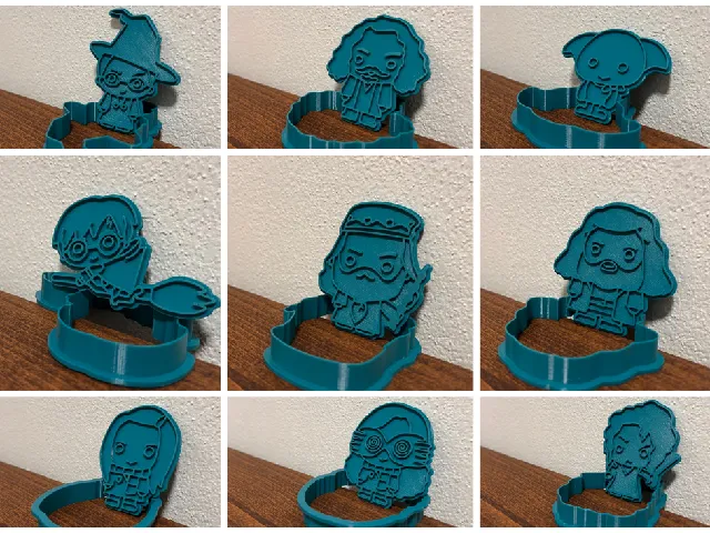 "Harry Potter" Cookie Cutter + Stamp set 2 (9 models)