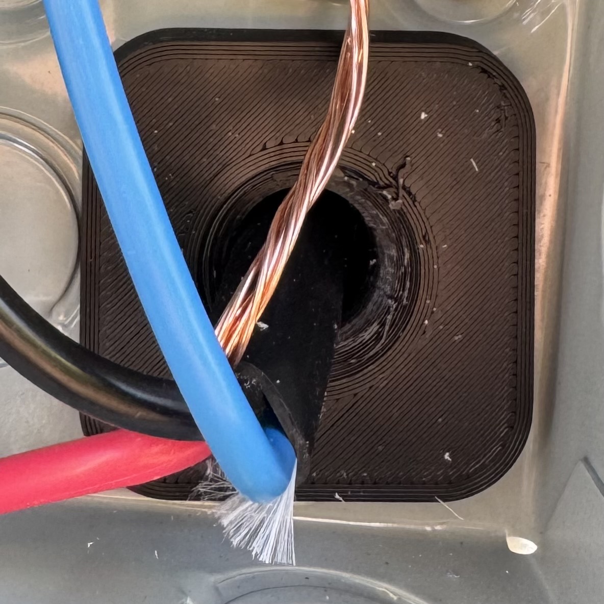 Wall cable-grommet