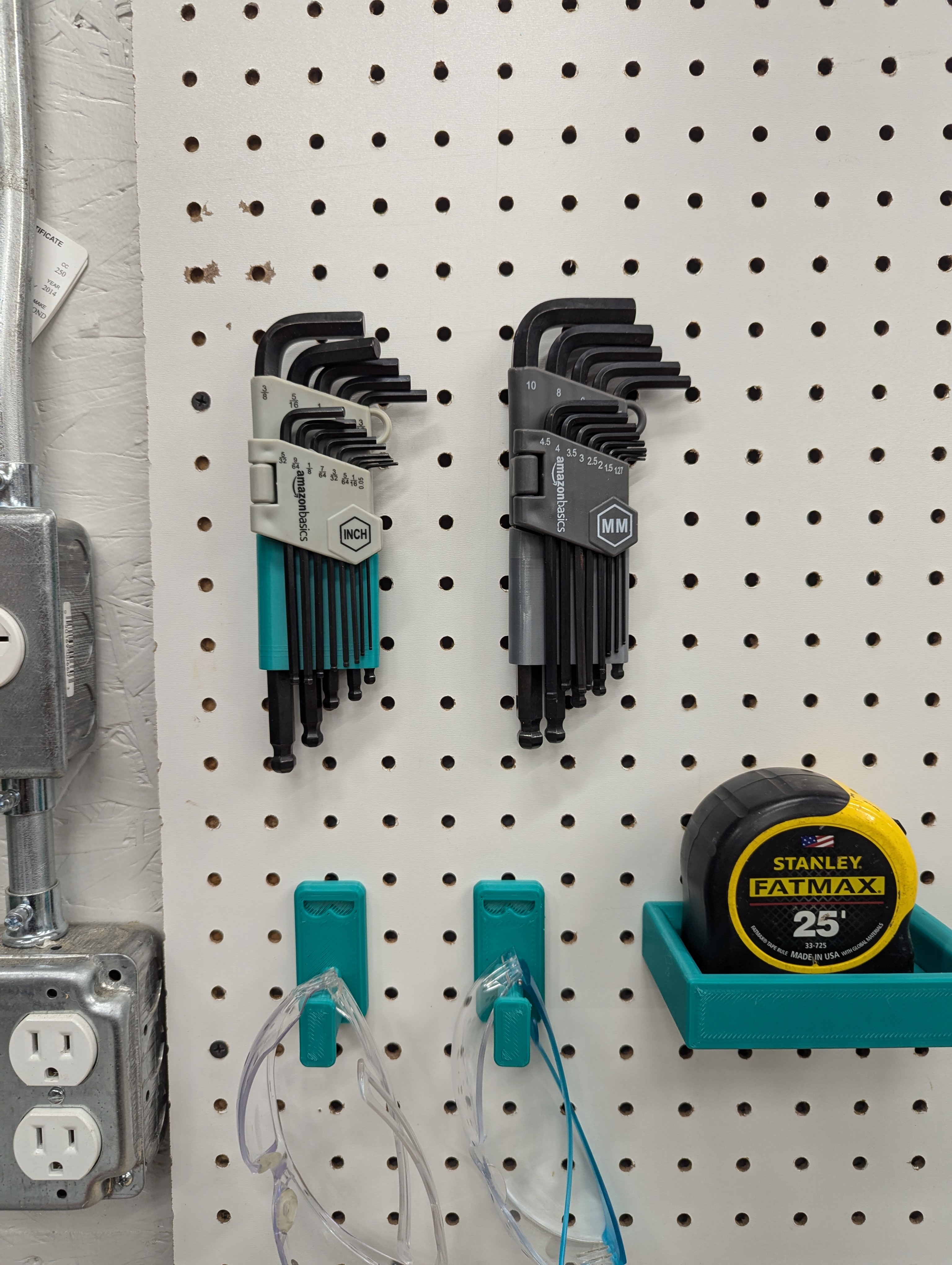 Peglock Amazon Basics / Tekton Metric Inch Allen Key Set Holder
