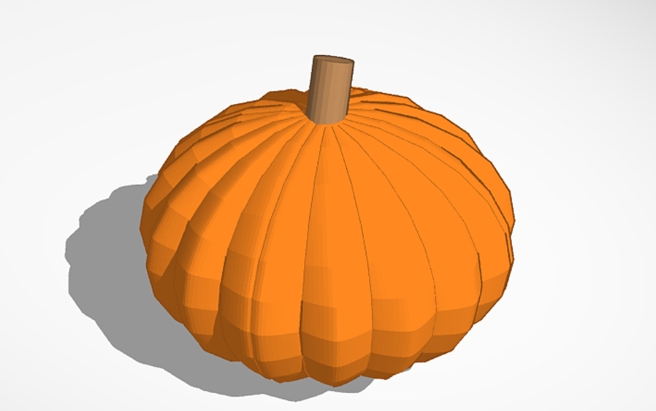 Still working on making a pumpkin.