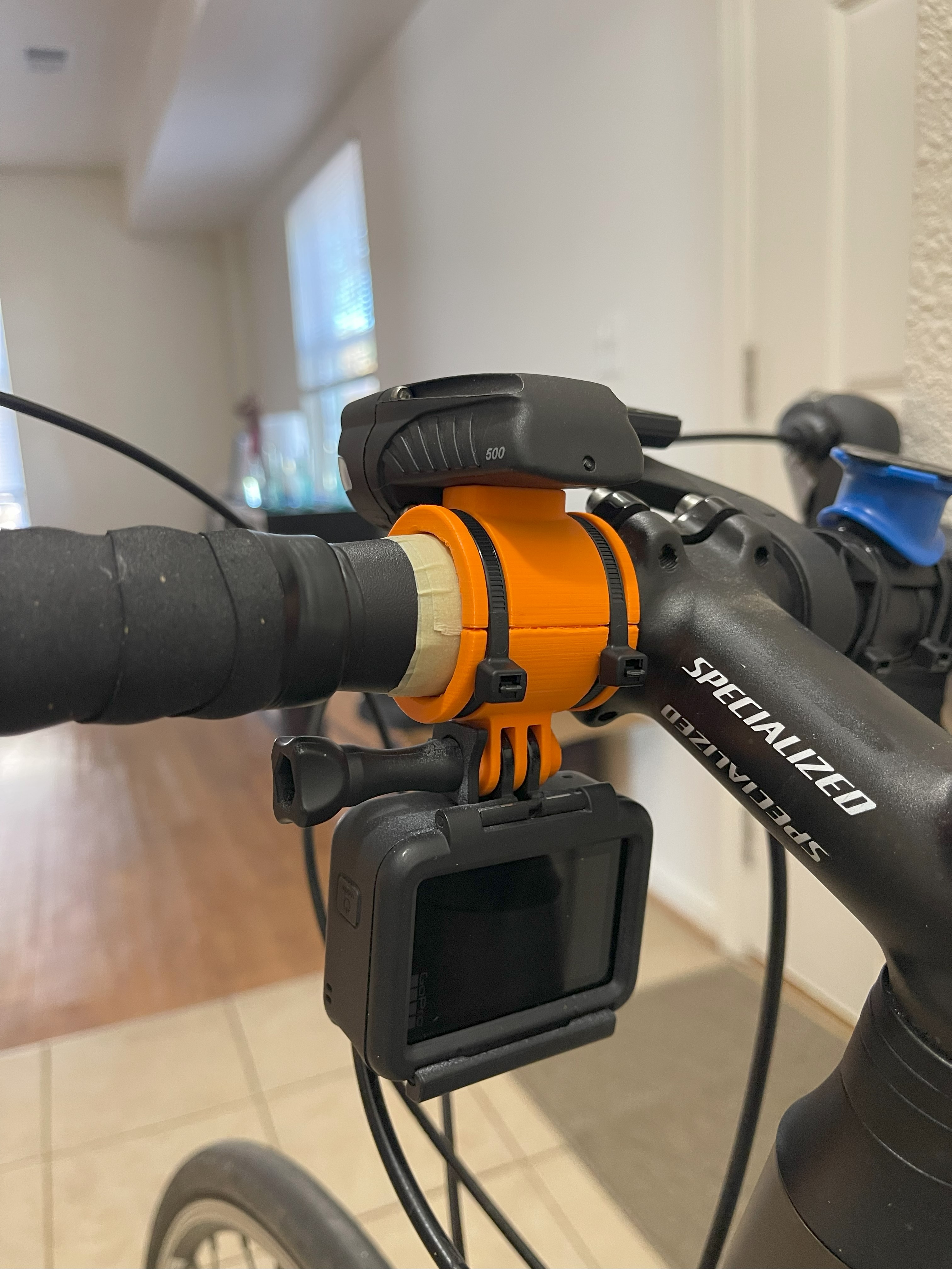GoPro/Headlight Cycling Handlebar Combo Mount