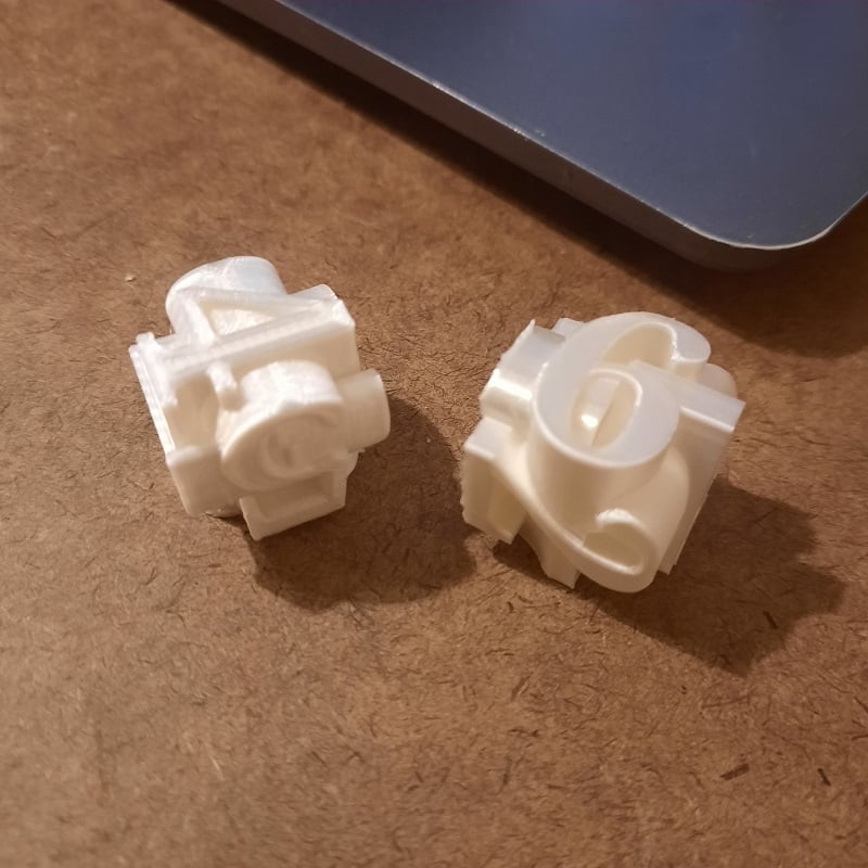 D6 Number dice for D&D, etc.