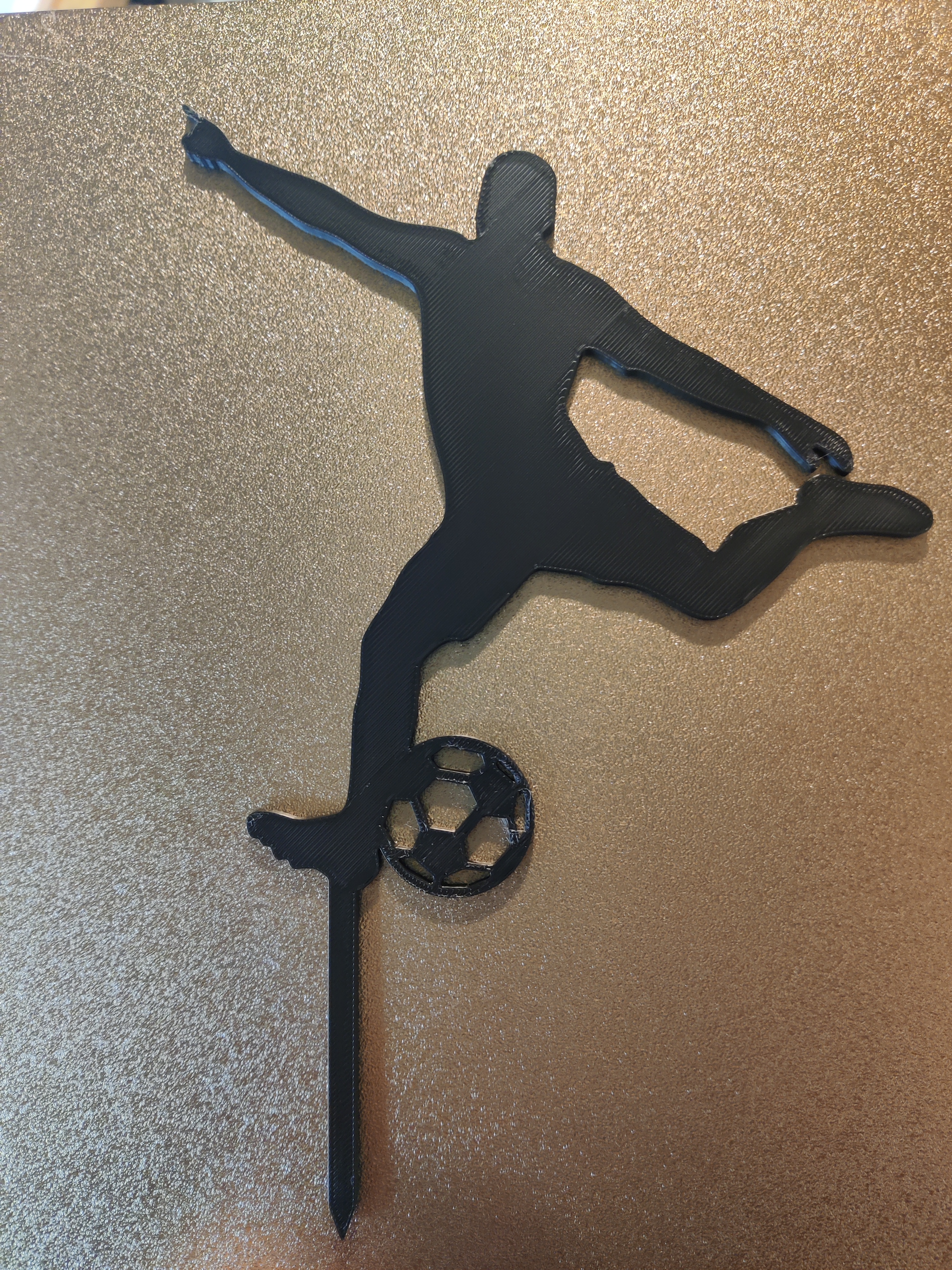 Soccer player topper