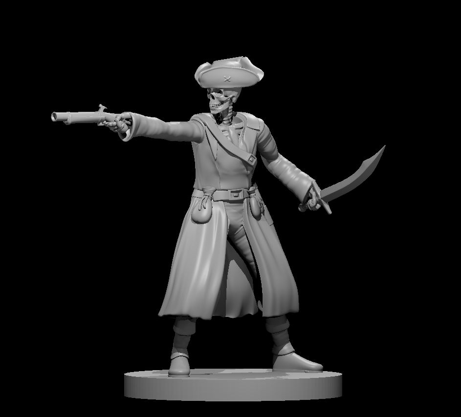 Skeleton Pirate Captain