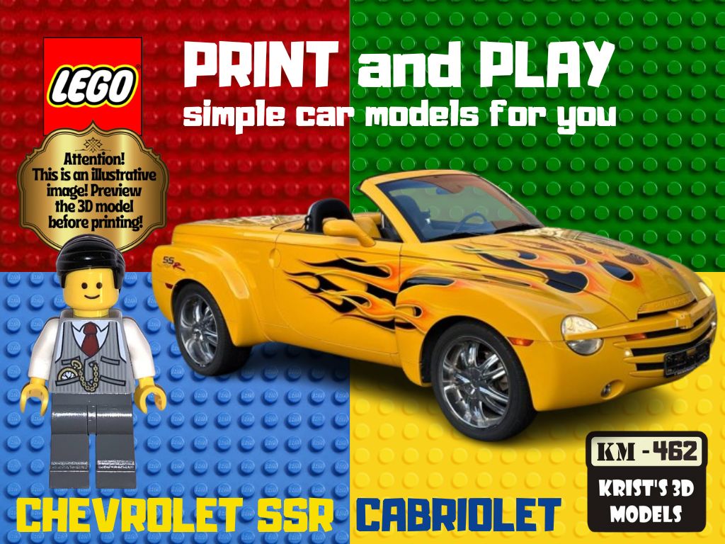 LEGO CHEVROLET SSR CABRIOLET by Mgr. Pavel Krist | Download free STL ...