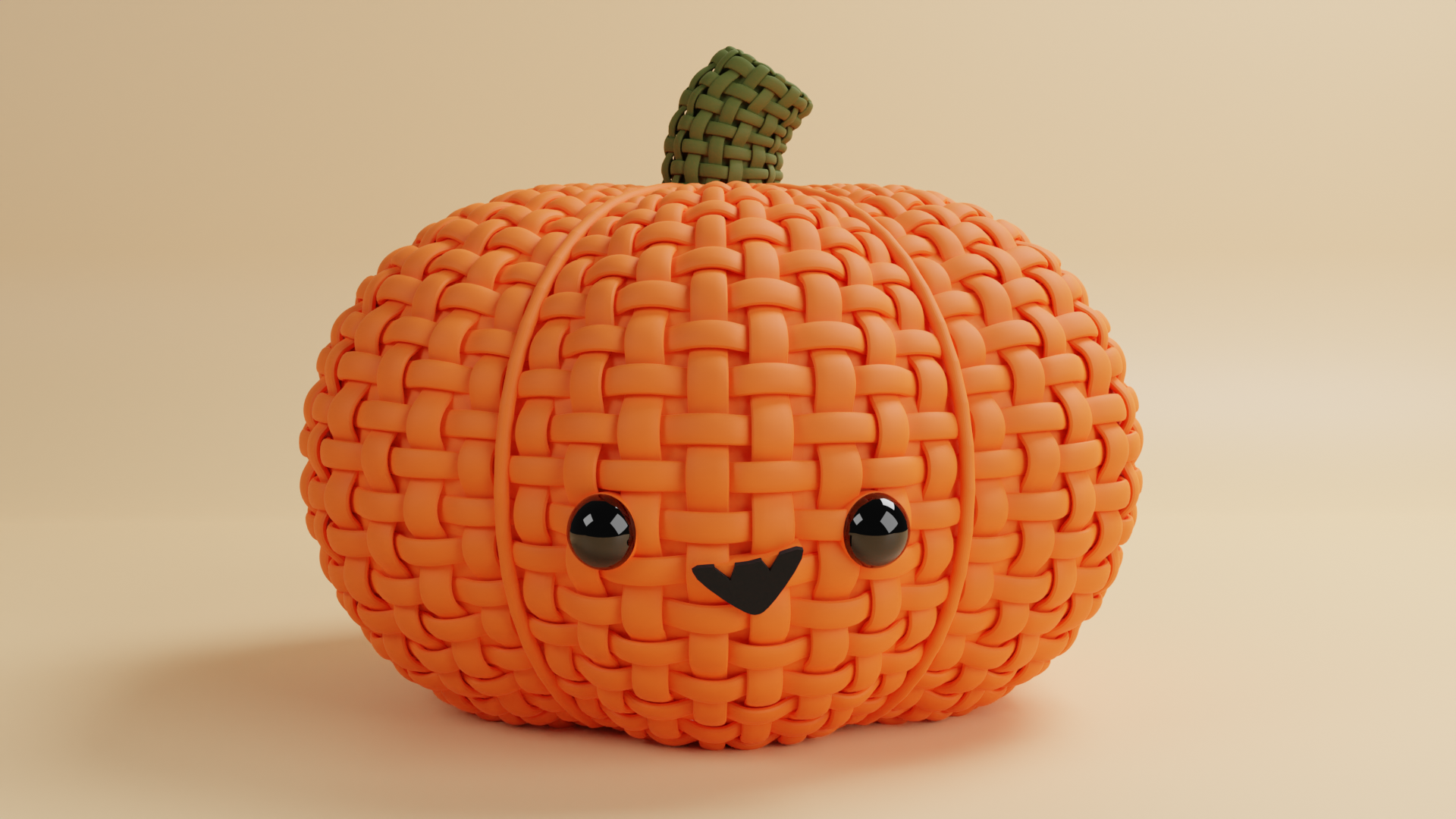 Cute Halloween Crochet Pumpkin