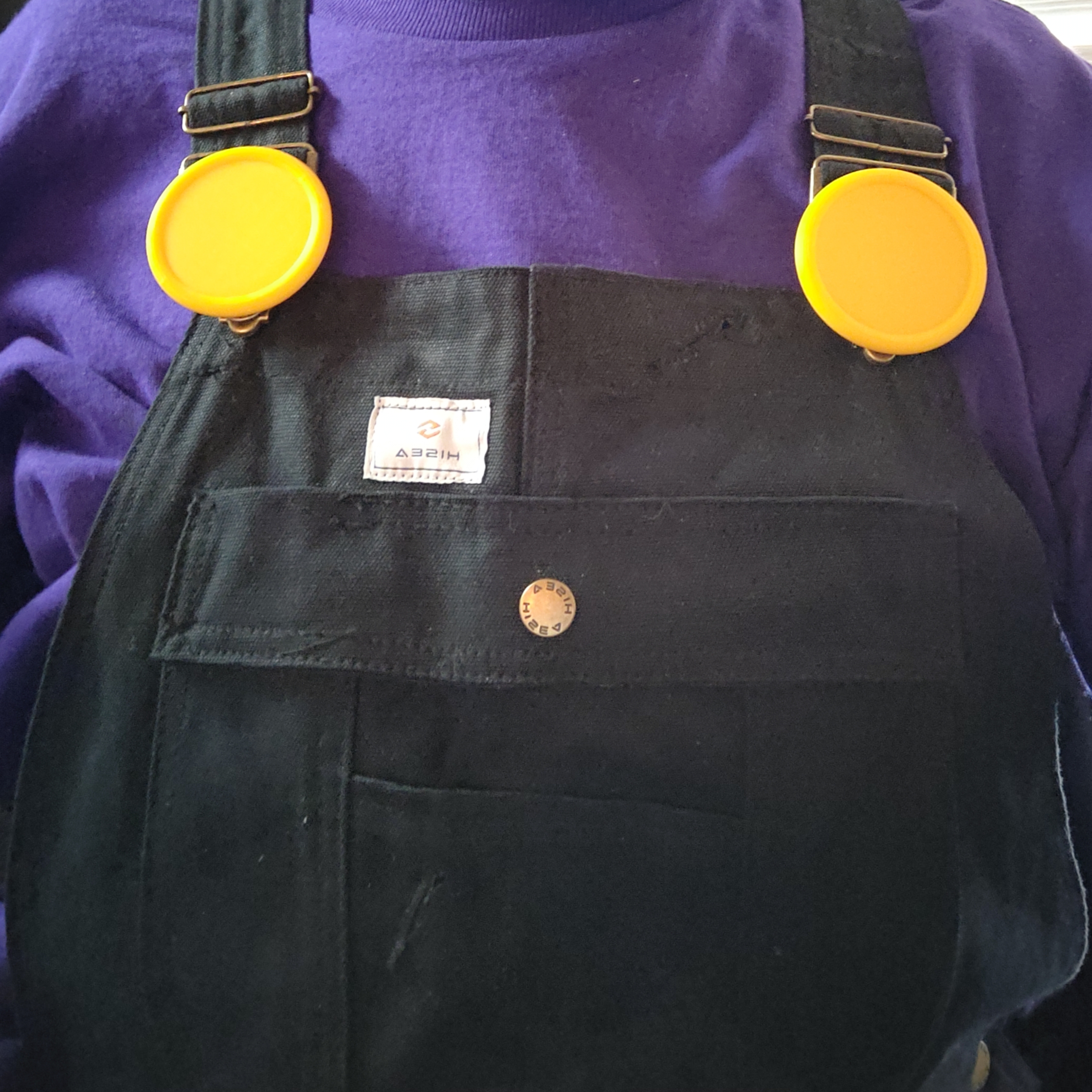 Buttons for Mario, Luigi, Wario, or Waluigi Costume - Fits overall clasps