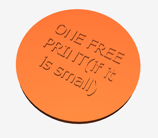 Free Print token