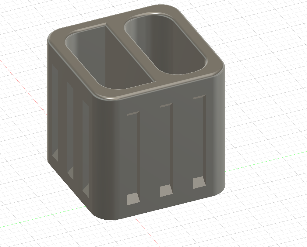 Modern simple pen holder by Wattie3D Download free STL model