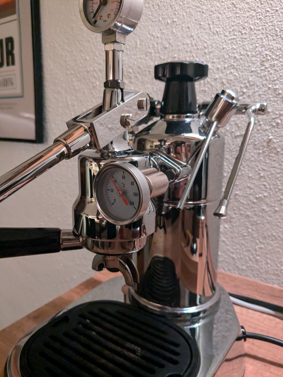 LaPavoni Analog Thermometer (Post Mill) - Metal 3D Print